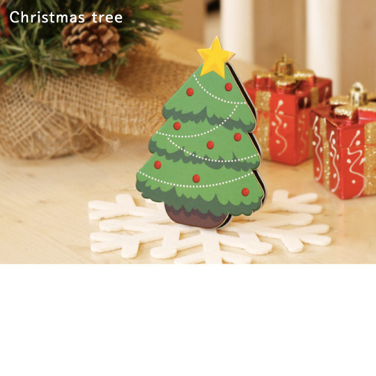 Открытка-шкатулка Sandwich Card / Christmas Tree Открытка-шкатулка Sandwich Card / Christmas TreeОткрытки и наборы для писем<br>В чём плюсы:<br><br> Маленькая шкатулочка с сюрпризом - внутри прячется открытка.<br> Напиши на открытке пожелания и поздравления и презентуй другу.<br> На задней стороне - специальный крепеж. Вынь его из корпуса, вставь в специальную прорезь - и вуаля! Шка-тулка становится рамкой.<br> Отличное украшение и поздравление на Новый год!<br><br><br>Размер (ВхШхГ): 12 х 9,3 см<br>Материал: бумага, гибкие полимерные материалы.<br><br>Дизайн: Christmas Tree<br>Вес г: 32