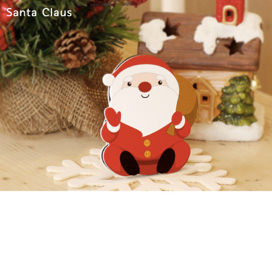 Открытка-шкатулка Sandwich Card / Santa Открытка-шкатулка Sandwich Card / SantaОткрытки и наборы для писем<br>В чём плюсы:<br><br> Маленькая шкатулочка с сюрпризом - внутри прячется открытка.<br> Напиши на открытке пожелания и поздравления и презентуй другу.<br> На задней стороне - специальный крепеж. Вынь его из корпуса, вставь в специальную прорезь - и вуаля! Шка-тулка становится рамкой.<br> Отличное украшение и поздравление на Новый год!<br><br><br>Размер (ВхШхГ): 12 х 9,3 см<br>Материал: бумага, гибкие полимерные материалы.<br><br>Дизайн: Santa<br>Вес г: 34