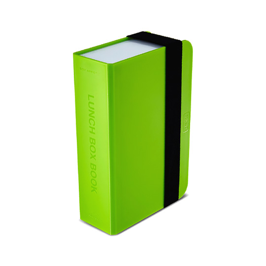 Ланчбокс Box Book / Лайм Ланчбокс Box Book / ЛаймЛанч бокс<br>Здоровый ланч - это заботливо приготовленная дома еда.<br>Не важно, выходные на пикнике или обычный день в офисе - никакой фаст-фуд не заменит домашнюю пищу! Так что бери перекус с собой и будь здоров!<br><br>В чём плюсы:<br> Оригинальный яркий ланч-бокс в виде книги.<br> Изделие дополнено эластичным держателем, плотно фиксирующим крышку и лоток.<br> Обрати внимание, что ланчбокс не герметичен и не предусмотрен для жидкостей.<br> Во внутренней части есть съемный пластиковый разделитель, который необходим для разгр...<br><br>Цвет: Лайм<br>Вес г: 391