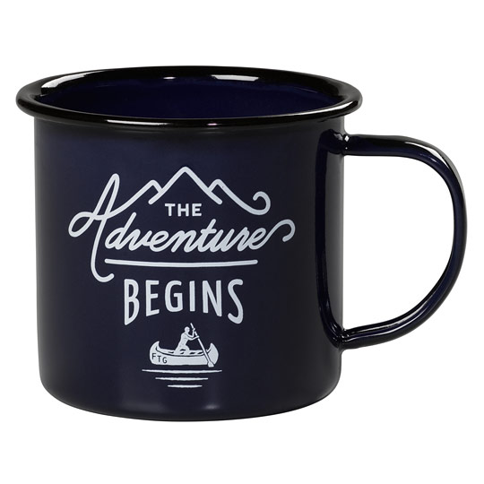 Кружка Adventure Begins Кружка Adventure BeginsЧашки, кружки<br>В чём плюсы:<br> Объём 300 мл.<br> Эмалированная посуда не боится падений!<br> Станет отличной кружкой для походов или пикников.<br> Не подходит для использования в СВЧ.<br><br>Размер (ВхШхГ): диаметр - 8 см.<br>Материал: металл.<br><br>Вес г: 132