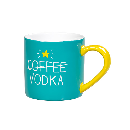 Кружка Coffee vs Vodka Кружка Coffee vs VodkaЧашки, кружки<br>Не можешь определиться, с какого напитка начать свой день? С этой кружечкой твое утро будет однозначно бодрым, что бы ты ни выбрал!<br><br>В чём плюсы:<br> Оригинальная кружка объемом 300 мл.<br> На дне тебя ждет солнышко, которое говорит YEAH! этому дню! <br> Можно мыть в посудомоечной машине<br> Подходит для микроволновой печи. <br> Удобная форма и большая ручка. <br> Яркий цвет сделает любое, даже самое хорошее настроение, еще лучше.<br> Запакована в картонную коробочку с озорным принтом.<br>Размер (ВхШхГ): диаметр д...<br><br>Вес г: 427
