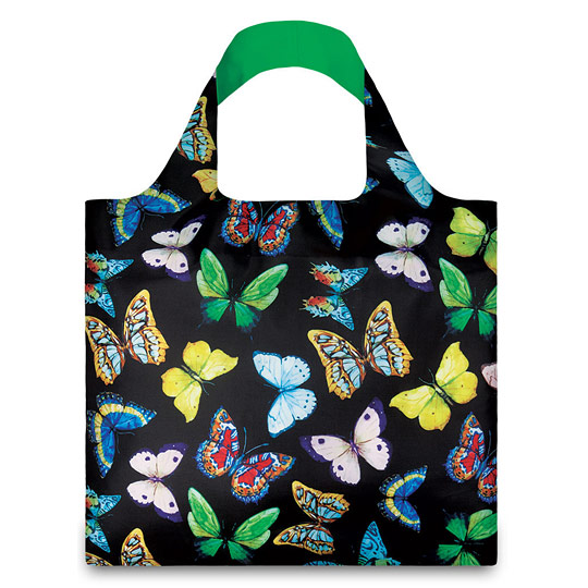 Сумка-авоська компактна LOQI Wild / Butterflies Сумка-авоська компактна LOQI Wild / ButterfliesСкладные сумки, авоськи, органайзеры<br>Немецка дизайнерска компани LOQI создает ркие, веселые вещи, которые предназначены дл отказа от использовани одноразового пластика. Сумка-авоська с красивым и забавным принтом, котора, к тому же, умеет сворачиватьс в очень компактный квадратик.В чём плсы: Складываетс в компактный чехольчик на молнии, который можно положить в карман, сумку или чемодан. В разложенном виде внутри сумки есть небольшой кармашек, куда можно убрать чехольчик, чтобы он не потерлс, а также другие мелкие вещи (клч...<br><br>Дизайн: Butterflies<br>Вес г: 56