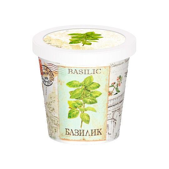 Набор для выращивания Aroma Herb / Базилик Набор для выращивания Aroma Herb / БазиликНаборы для выращивания<br>Набор для выращивания в стиле винтаж, который порадует и взрослых, и детей. Немного терпения и заботы и у тебя на окне появится свежий зелёный росточек.В чём плюсы: В наборе: - пластиковый горшочек с крышкой- обогащённый грунт- пакет с семенами Время для прорастания: 5-20 дней. Температурные условия: 15-25°C. Полезные и ароматные травы для аппетитных блюд. :)Размер: 10 х 10 х 10 см.Материал: пластик, грунт.<br><br>Трава: Базилик<br>Вес г: 243