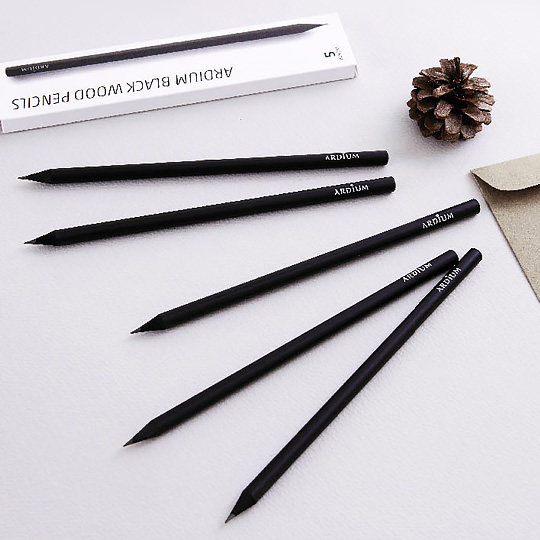 Карандаши Black Wood, набор 5 шт. Карандаши Black Wood, набор 5 шт.Ручки, карандаши<br>В чём плюсы:<br><br> В наборе 5 карандашей в лаконичном дизайне.<br> Карандаши с мягкостью B, приятно рисовать и штриховать.<br> Черный цвет дерева не отвлекает от собственных мыслей, помогает сосредоточиться и создать шедевр.<br> Идеально для ценителей минимализма.<br><br>Размер (ВхШхГ): 17, х 2,4 х 2,4 см.<br>Материал: дерево, графит.<br><br>Вес г: 28