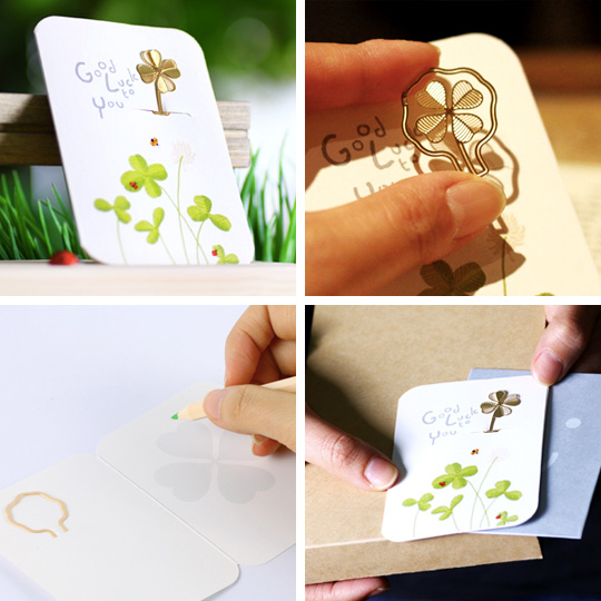 Закладка с открыткой 'Happy' / Good Luck от PichShop Закладка с открыткой 'Happy' / Good Luck от PichShop
