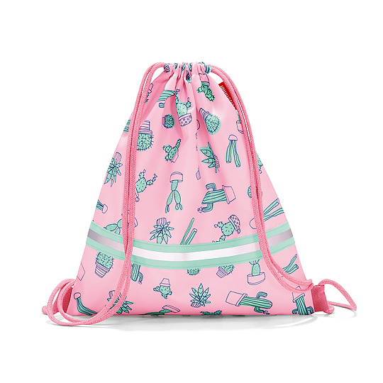 Мешок-рюкзак детский Mysac / Cactus Pink Мешок-рюкзак детский Mysac / Cactus PinkДетская комната<br>Детский мешок с универсальным применением! Пригодится для поездок за город и путешествий, а также незаменим тем, кто посещает спортивные секции и кружки.<br><br><br>В чём плюсы:<br> Объем мешка - 5 л.<br> Выполнен из прочного водоотталкивающего материала.<br> Светоотражающие элементы обеспечат дополнительную безопасность на улице.<br> Отлично подойдет для хранения сменки в школе, тем более, что он легко и быстро затягивается с помощью шнурков.<br> Мешочек можно перекинуть через плечо с помощью лямок, а можно просто...<br><br>Дизайн: Cactus Pink<br>Вес г: 64