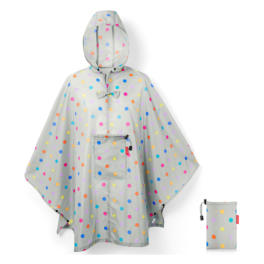 Дождевик Mini Maxi Dots / Stonegrey Dots Дождевик Mini Maxi Dots / Stonegrey DotsДождевики<br>Выходя из дома, нужно быть готовым ко всему!<br>Компактный и невероятно легкий плащ от дождя не займет много места в сумке или рюкзаке, но спасет тебя в случае непогоды.<br>Дождевик сворачивается внутрь собственного внешнего кармана, застегивается на кнопки подмышками.<br><br><br>В чём плюсы:<br> Сделан из плотной водоотталкивающей ткани.<br> Широкий воротник облегчает надевание дождевика.<br> Застегивается на кнопки подмышками.<br> Яркий принт в полоску не даст загрустить даже в непогоду!<br> Размер - one size.<br><br>Разм...<br><br>Дизайн: Stonegrey Dots<br>Вес г: 175