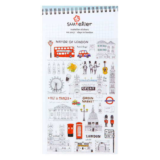 Набор наклеек Days in London Набор наклеек Days in LondonНаклейки<br>В чём плюсы: В наборе лист с наклейками разных формы, цвета и дизайна. Подойдут фанатам главного города Англии. Идеально дополнят любые аксессуары, связанные с путешествиями. Прикрепляются к любому материалу.Размер: 19 х 10 см.Материал: полипропилен.<br><br>Вес г: 9
