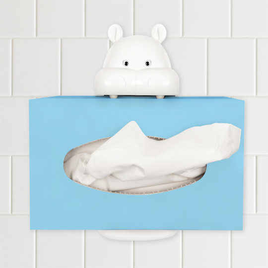 Держатель для салфеток Hungry Hippo Держатель для салфеток Hungry HippoАксессуары для сервировки<br>Идеальная альтернатива наскучившим кухонным салфетницам и картонным упаковкам из-под бумажных платков. Голодный бегемотик - это надежный хранитель салфеток и бумажных полотенец на все случаи жизни.<br>В чём плюсы:<br> Плотная крышка закрывает хранитель, а белочка четко фиксирует бумагу для удобства извлечения.<br> Веселый бегемотик, который держит во рту коробку с салфетками, понравится вашему ребенку. <br> Держатель позволяет легко доставать салфетки одной рукой.<br> Подойдет как для кухни, так и для гостино...<br><br>Вес г: 151