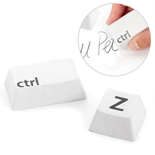 Ластик Undo Ctrl+Z Ластик Undo Ctrl+ZКанцелярские мелочи<br>Теперь ты никогда не забудешь горячие клавиши отвечающие за отмену действия на компьютере! <br>В чём плюсы:<br> Мягкий ластик, который замечательно стирает.<br> Оригинальный подход для нужной канцелярской мелочи!<br>Размер: 6,2 x 3,7 x 1,9 см.<br>Размер: 66 х 34 х 8 мм.Материал: резина.<br><br>Вес г: 108