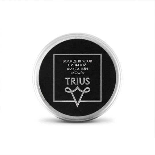 Воск для усов Trius / Кофе Воск для усов Trius / КофеМужская косметика<br>В чём плюсы:<br> Объём - 15 мл.<br> Воск сильной фиксации.<br> Имеет приятный кофейный аромат.<br> Выполнен из натуральных компонентов.<br> Укрепляет и питает волосы усов, делая их сильными и здоровыми.<br> Позволяет придать усам самую необычную форму и надолго ее сохранить.<br><br>Состав: пчелиный воск, карнаубский воск, пальмовое масло, ланолин, персиковое масло, отдушка.<br><br>Аромат: Кофе<br>Вес г: 18