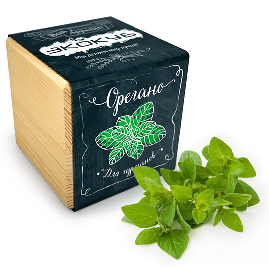 Набор для выращивания Wood Black / Орегано Набор для выращивания Wood Black / ОреганоНаборы для выращивания<br>Экокуб серии Bon Appetitt это замечательный способ вырастить свежую зелень к столу в домашних условиях без особых усилий и затрат. Сделай свои блюда ароматнее, а кухню - зеленее, не пачкая при этом руки в грунте и не ломая голову над тем, какие семена и удобрения лучше. Просто поливай землю по мере ее высыхания, и твой новый зеленый друг не заставит себя долго ждать!<br><br>В чём плюсы:<br><br> В наборе небольшой деревянный куб с грунтом и семена орегано.<br> Экокуб очень прост в использовании:<br>- замочи семе...<br><br>Растение: Орегано<br>Вес г: 171