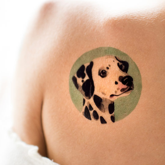 Татуировка переводная Sasha Unisex Dalmation Татуировка переводная Sasha Unisex DalmationПереводные татуировки<br>Sasha Unisex - создатель уникального стиля акварельной татуировки. Входит в TOP-10 лучших тату-художников в мире.<br>Теперь ты можешь примерить её замечательные тату на себе.<br><br><br>В чём плюсы:<br> В упаковке одна переводная татуировка и инструкция на русском и английском языках.<br> Эскиз каждой татуировки рисуется акварелью, после чего по уникальной технологии переносится на специальную основу.<br> Тату будет держаться до 10 дней, в зависимости от места её нанесения.<br> Выполнены из материалов, абсолютно без...<br><br>Вес г: 3