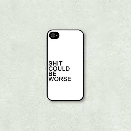 Чехол для телефона Could be Worse - iPhone 6,6S Чехол для телефона Could be Worse - iPhone 6,6SЧехлы для iPhone 6 / 6s<br>Любишь быть оригинальным? Теперь есть отличная возможность выразить себя в выборе нестандартного чехла для iPhone.<br>Он с легкостью отразит твое сегодняшнее настроение, а благодаря широкой линейке дизайнов каждый найдет себе что-то по душе!<br><br><br>В чём плюсы:<br> Твой гаджет точно не останется незамеченным.<br> Прорезиненные края не позволят телефону внезапно выскользнуть рук.<br> Невероятно приятный на ощупь.<br> Есть доступ ко всем необходимым кнопкам и разъемам.<br> Упакован в стильную черную картонную коробо...<br><br>Вес г: 34