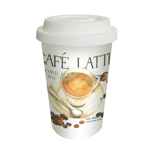 Термокружка 300 мл Good morning / Cafe Latte Термокружка 300 мл Good morning / Cafe LatteТамблеры, термосы, бутылки<br>В чём плсы:<br> Объем - 300 мл.<br> Фарфорова термокружкка с двойными стенками и силиконовой крышкой.<br> Подойдет всем, кто лбит брать напитки с собой и не хочет, чтобы они быстро нагревались или охлаждались. <br> Силиконова крышка легко снимаетс и обладает специальным носиком дл пить.<br> Двойные стенки уберегут пальцы от ожога.<br> Отлично подходит дл лбых типов напитков, а особенно дл кофе. <br> Яркий дизайн поможет создать отличное настроение на весь день.<br> Можно использовать в микроволновой печи...<br><br>Дизайн: Cafe Latte<br>Вес г: 417