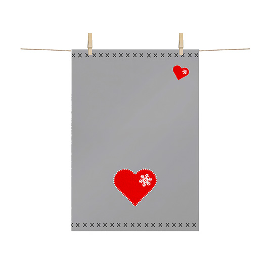 Полотенце кухонное Felt Heart Полотенце кухонное Felt HeartФартуки, полотенца, прихватки<br>Важная мелочь, без которой не обойдется ни одна хозяйка! В процессе приготовления пищи то и дело нужно вымыть и протереть кастрюлю, тарелку, нож и прочий кухонный инвентарь.<br>Забавный праздничный принт украсит кухню и напомнит о праздничном настроении после пятого нарезанного салата :)<br><br><br>В чём плюсы:<br> Полотенце выполнено из стопроцентного хлопка.<br> Хорошо впитывает влагу и быстро высыхает.<br> Допускается машинная стирка на низких температурах.<br> Добавит праздника на твою кухню!<br> Приятная мелочь, ...<br><br>Вес г: 92