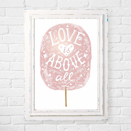 Постер Love is above all Постер Love is above allКарты и постеры<br>Замечательный авторский принт станет приятным подарком вашим любимым и украшением вашего интерьера. Шершавые фактуры кисти, спокойные цвета, скандинавские мотивы - это то, что отличает этот постер и делает его столь желанным :)<br><br><br>Внимание! Рамка в набор не входит.<br><br>В чём плюсы: <br> Постер напечатан на качественной и плотной бумаге. <br> Можно подобрать под него любую рамочку. <br> Отлично будет смотреться как на стене, так и на столике или комоде.<br> Такой постер привнесет новую жизнь в привычный инт...<br><br>Вес г: 168