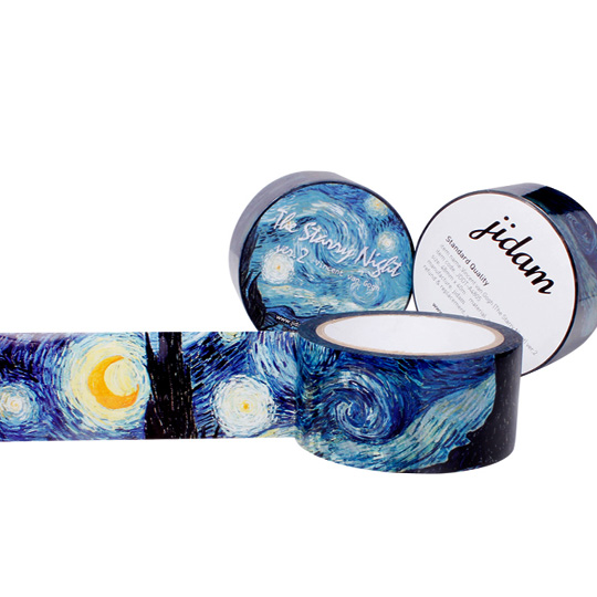 Скотч декоративный Винсент Ван Гог size L - Starry Night Скотч декоративный Винсент Ван Гог size L - Starry NightДекоративные скотчи<br>Действительно классный подарок любому любителю покреативить, будь то твой друг или ты сам! Художественный скотч поможет украсить любую<br> поверхность вокруг, просто доверься своей фантазии и поймай вдохновение!<br> <br><br><br>В чём плюсы:<br> Скотч декорирован одной из самых известных картин Винсента Ван Гога - Звездная ночь.<br> Длина скотча - 7 метров.<br> Сделан из приятной на ощупь бумаги, скотч можно без труда оторвать руками, но при этом материал достаточно прочный и не порвётся без твоего желания. <br> Милли...<br><br>Вес г: 150