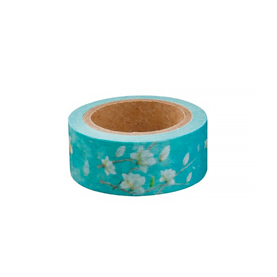 Скотч декоративный Magnolia Blossom Скотч декоративный Magnolia BlossomДекоративные скотчи<br>В чём плюсы:<br> Длина скотча - 7 метров.<br> Сделан из приятной на ощупь бумаги, скотч можно без труда оторвать руками, но при этом материал достаточно прочный и не порвётся без твоего желания. <br>Миллион идей для творчества: красивым скотчем можно украшать обложки книг, тетрадей или учебников, открытки, мебель, посуду, гаджеты,крышечки, подарки, ежедневники и т.д. и т.п.<br><br>Размер (ВхШхГ): ширина - 1,5 см.<br>Материал: бумага.<br><br>Вес г: 7