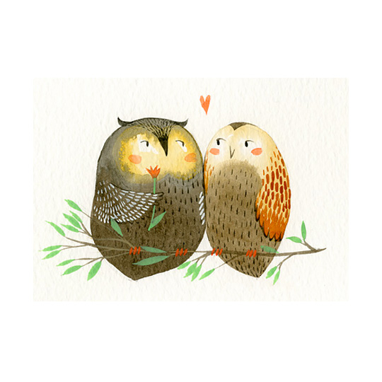 Открытка Loving Owls Открытка Loving OwlsОткрытки и наборы для писем<br>Для хорошего настроения повод не обязателен. А делиться им легко и просто. Подари любимому человеку немного радости, просто так, прямо сейчас! А эта открытка тебе поможет.<br><br>В чём плюсы: <br> Открытка - почтовая карточка с уютным принтом. <br> Печатается на плотном картоне, который приятно держать в руках. <br> Открытка упакована в прозрачный пакетик.<br> Можно дарить по поводу и без, потому что открытка не привязана к конкретному событию.<br><br>Размер (ВхШхГ): 10,5 x 14,8 см.<br>Материал: плотный картон.<br><br>Вес г: 5