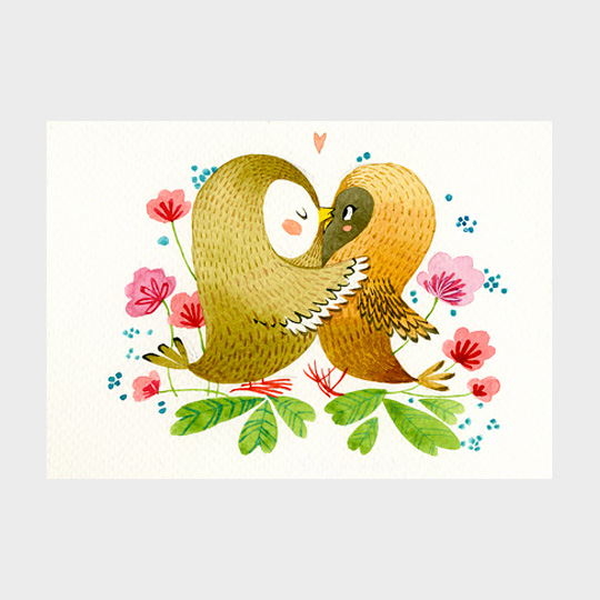 Открытка Loving Owls Ver. 2 Открытка Loving Owls Ver. 2Открытки и наборы для писем<br>Для хорошего настроения повод не обязателен. А делиться им легко и просто. Подари любимому человеку немного радости, просто так, прямо сейчас! А эта открытка тебе поможет.<br><br>В чём плюсы: <br> Открытка - почтовая карточка с уютным принтом. <br> Печатается на плотном картоне, который приятно держать в руках. <br> Открытка упакована в прозрачный пакетик.<br> Можно дарить по поводу и без, потому что открытка не привязана к конкретному событию.<br><br>Размер (ВхШхГ): 10,5 x 14,8 см.<br>Материал: плотный картон.<br><br>Вес г: 5