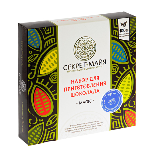 Набор для приготовления шоколада Magic / Agave Набор для приготовления шоколада Magic / AgaveШоколад, конфеты<br>Своя маленькая шоколадная фабрика? Легко! С набором для приготовления не только вкусного, но и полезного и натурального шоколада это станет возможным. Проводи счастливые вечера с близкими за приготовлением любимых сладостей. Изысканный шоколад своими руками! <br><br> <br>В чём плюсы:<br> Набор Magic Agave сделан на основе нектара голубой агавы. Это идеальный заменитель сахара с ярким карамельным вкусом. Улучшает обмен веществ и настроение. Богата витаминами и минеральными веществами.<br> В набор входит: <br> - ...<br><br>Вкус: Agave<br>Вес г: 299