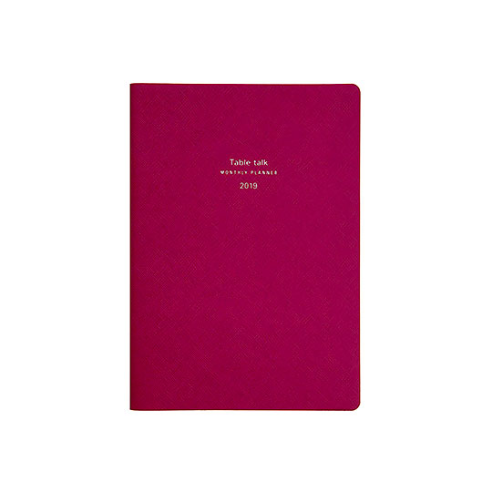 Планинг датированный 2019 'Table talk Montly' / Deep pink