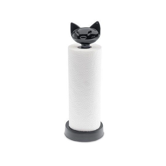

Держатель для бумажных полотенец 'Meow' (разные цвета) / Черный