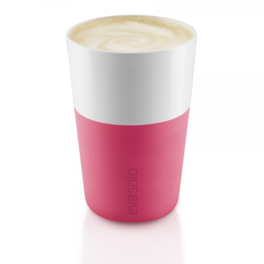Чашка для латте 360 мл 'Duet', набор 2 шт / Розовый