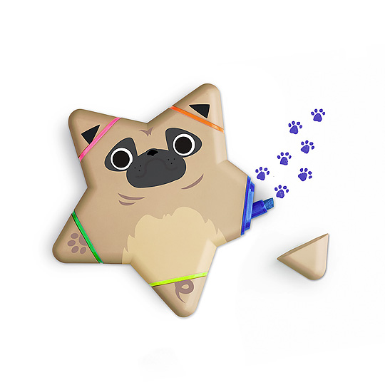 Маркер многоцветный 'Paw' / Dog