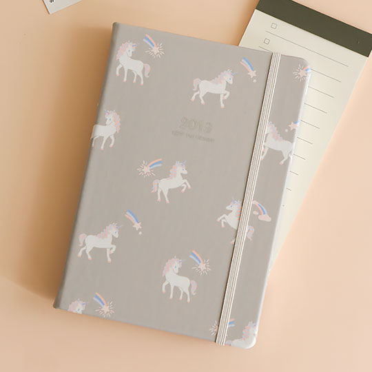 Планинг датированный 2019 'Keep the memory' / Unicorn
