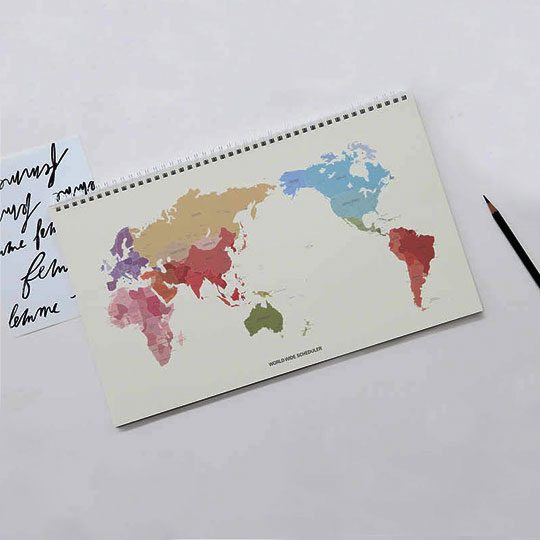 Планинг датированный 2019 'World Wide' / Ivory