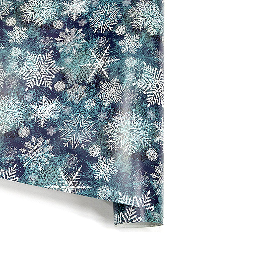 Бумага упаковочная 'Frosty snowflakes', набор 3 листа