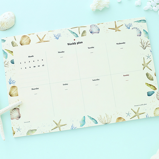 Планинг 'Weekly plan' / Sea