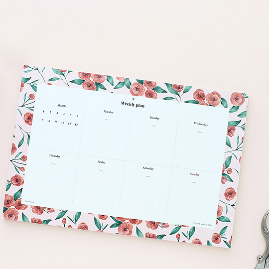 Планинг 'Weekly plan' / Camellia