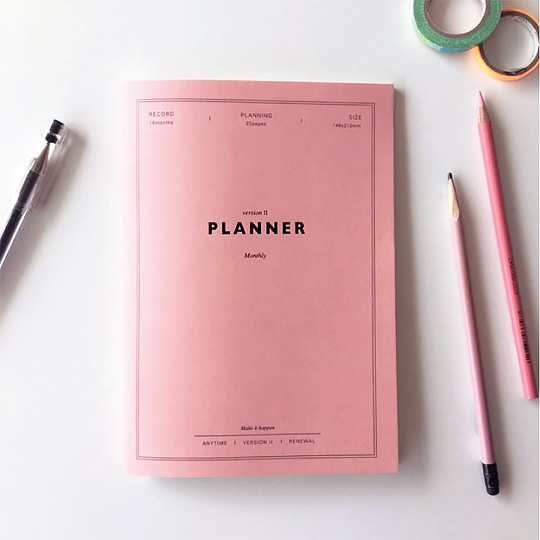 Планинг 'Anytime Planner' / Розовый