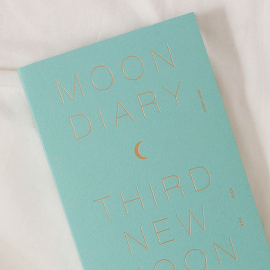 Планинг датированный 2019 'Moon diary' / Aqua blue