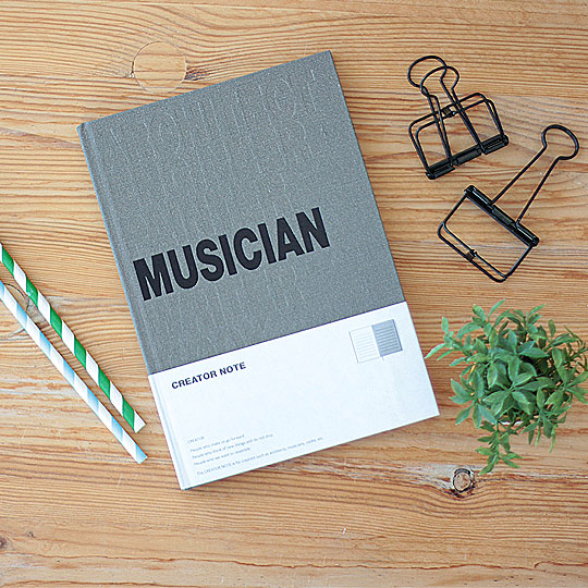 Блокнот нотный 'Musician' / Grey
