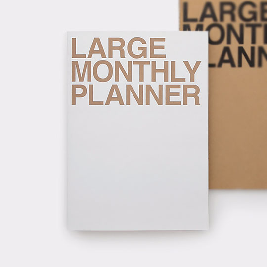 Планинг 'Large Monthly Planner' / White