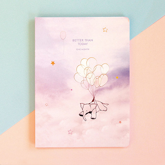 Ежедневник 'Better Than Today' / Balloon Elephant
