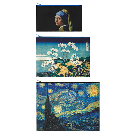 Чехлы для вещей LOQI 'Museum', набор 3 шт. / Vermeer