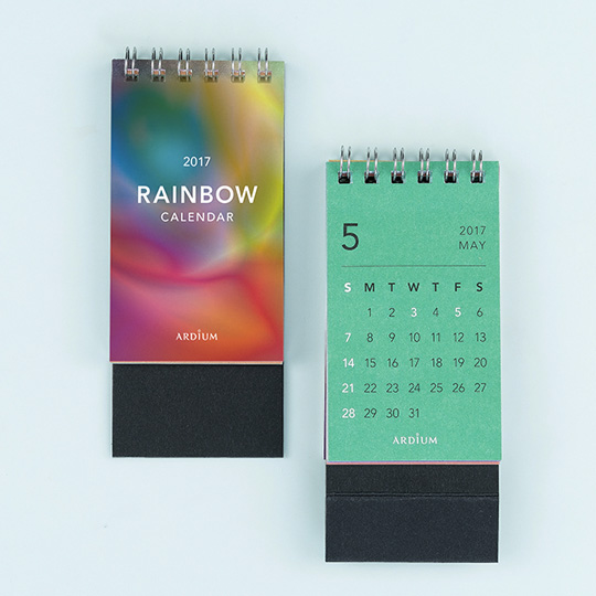 

Календарь настольный 2017 'Rainbow' / Черный
