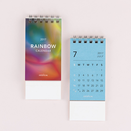 

Календарь настольный 2017 'Rainbow' / Белый