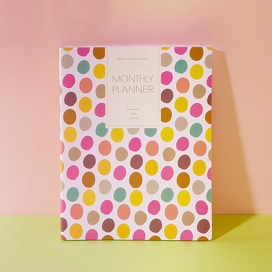 Планинг датированный 2019 'Monthly' / Colored Dots