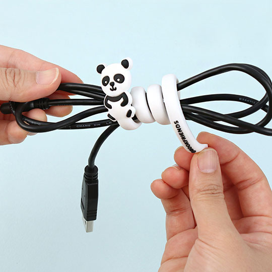 Зажим для проводов и наушников 'Animal' / Panda