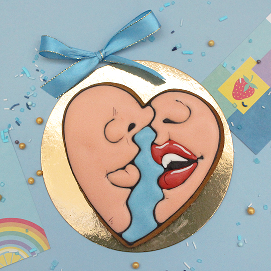 Имбирное печенье 'Popart love'