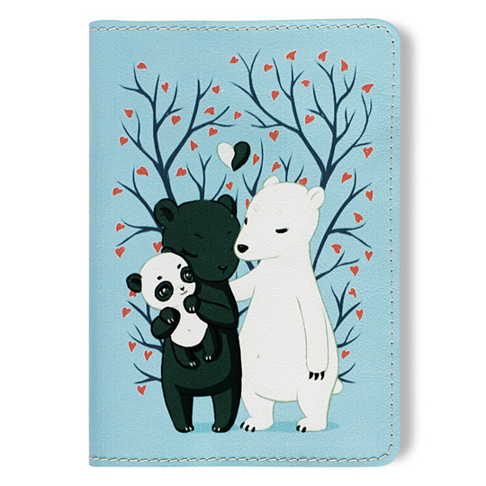 Обложка для паспорта 'The Family of Bears'