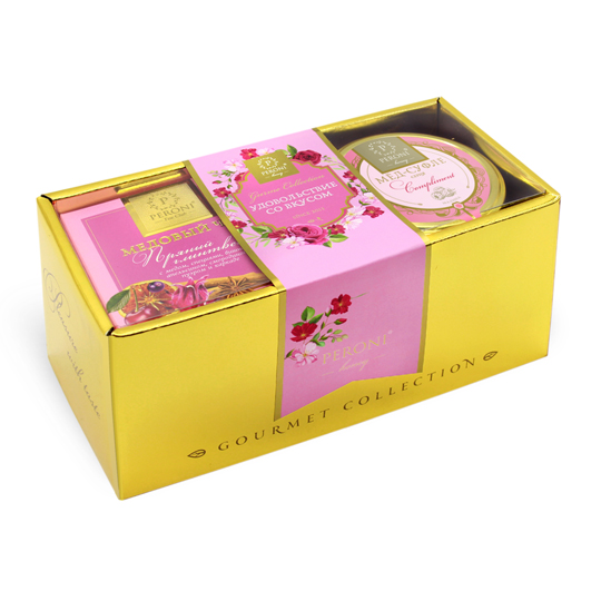 Набор подарочный 'Romantic confection', мёд 4*30 мл. + чай 35 гр.