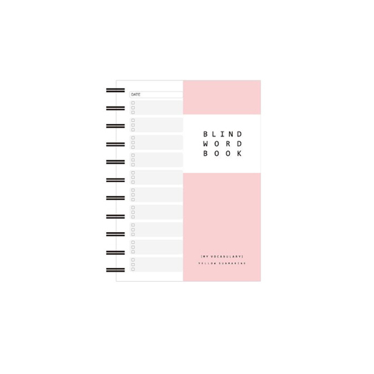 Тетрадь для записи иностранных слов 'Blind word' / Розовый