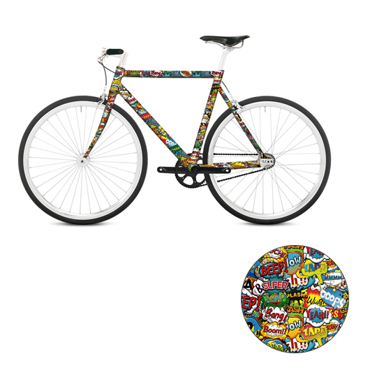 Наклейка на раму велосипеда 'Graphic' (разные дизайны) / Boom